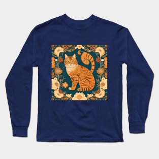 Rug Pattern inspired-Persian cat design Long Sleeve T-Shirt